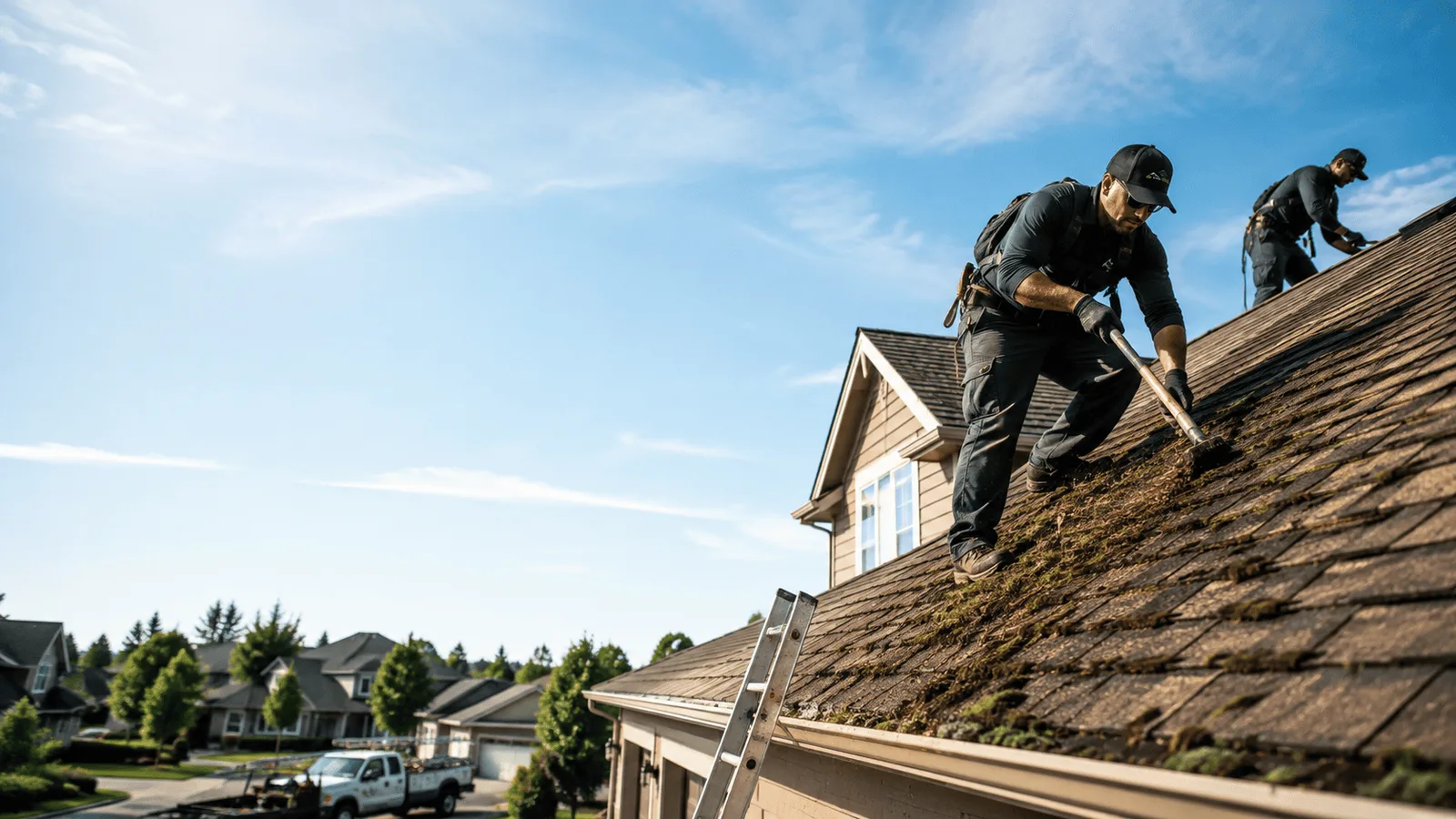 Roof Moss Removal in Parsons, KS near me